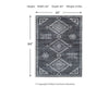 Arloman 5' x 7' Washable Rug