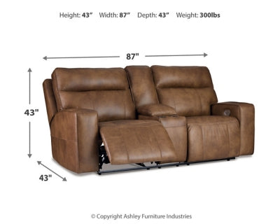 Game Plan Power Reclining Loveseat