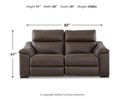 Salvatore 2-Piece Power Reclining Sectional Loveseat