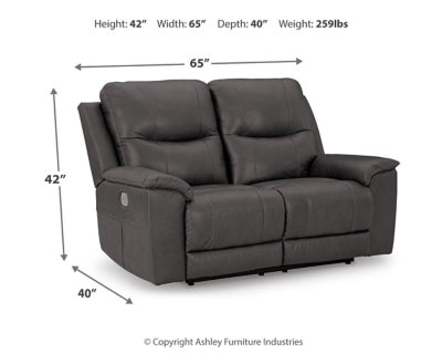 Dearview Power Reclining Loveseat