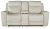Mindanao Power Reclining Loveseat with Console