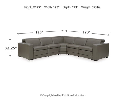 Texline 6-Piece Power Reclining Sectional