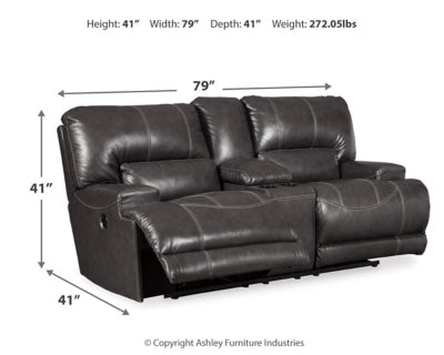 McCaskill Power Reclining Loveseat with Console