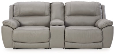 Dunleith 3-Piece Power Reclining Sectional Loveseat with Console