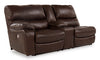 Family Circle Left-Arm Facing Power Reclining Loveseat with Console