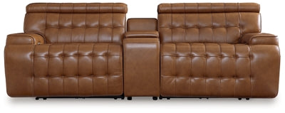 Temmpton 3-Piece Power Reclining Sectional Loveseat with Console