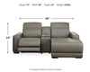 Correze 3-Piece Power Reclining Sectional with Chaise