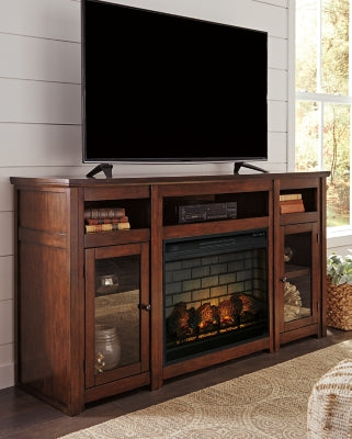 Harpan 72" TV Stand with Electric Fireplace